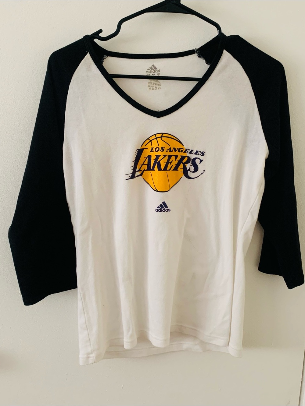 Adidas Los Angeles Lakers Baseball Tee!